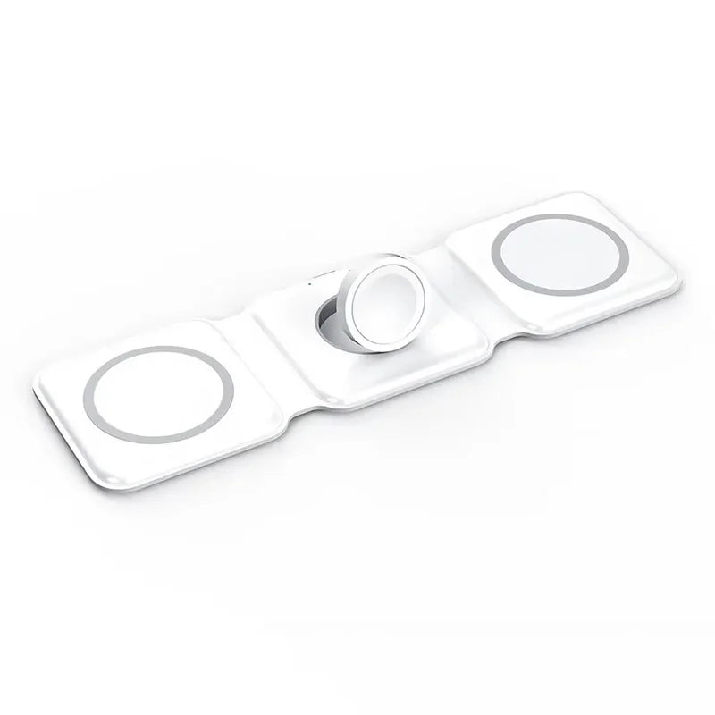 3-in-1 Magnetic Wireless Charging Stand (15W Fast Charge)